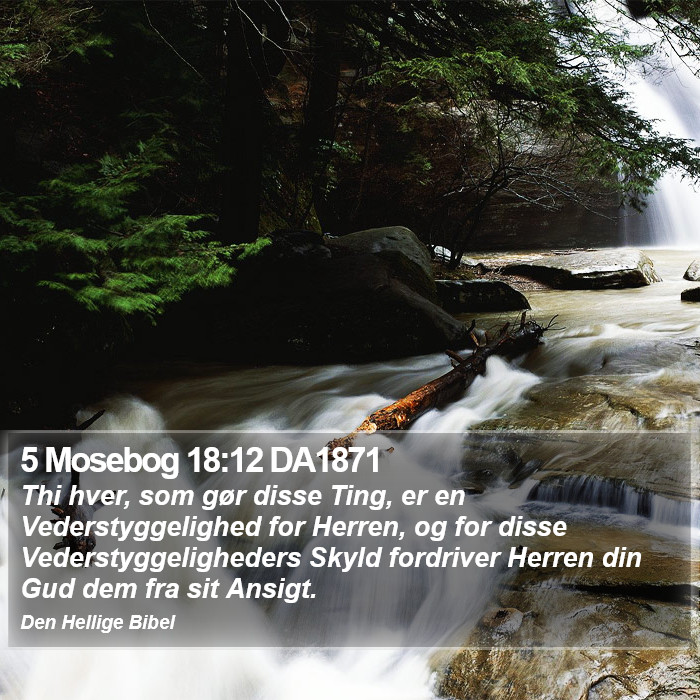 5 Mosebog 18:12 DA1871 Bible Study