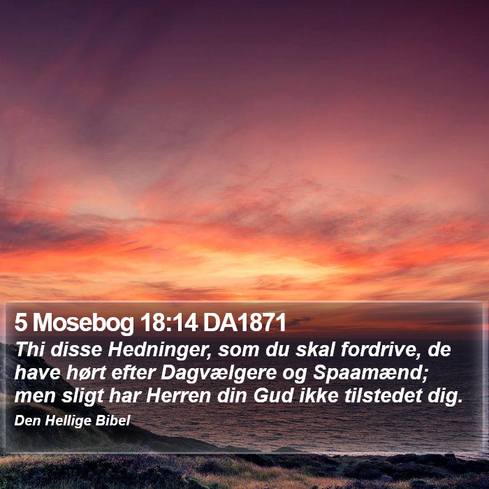 5 Mosebog 18:14 DA1871 Bible Study