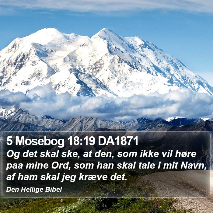 5 Mosebog 18:19 DA1871 Bible Study