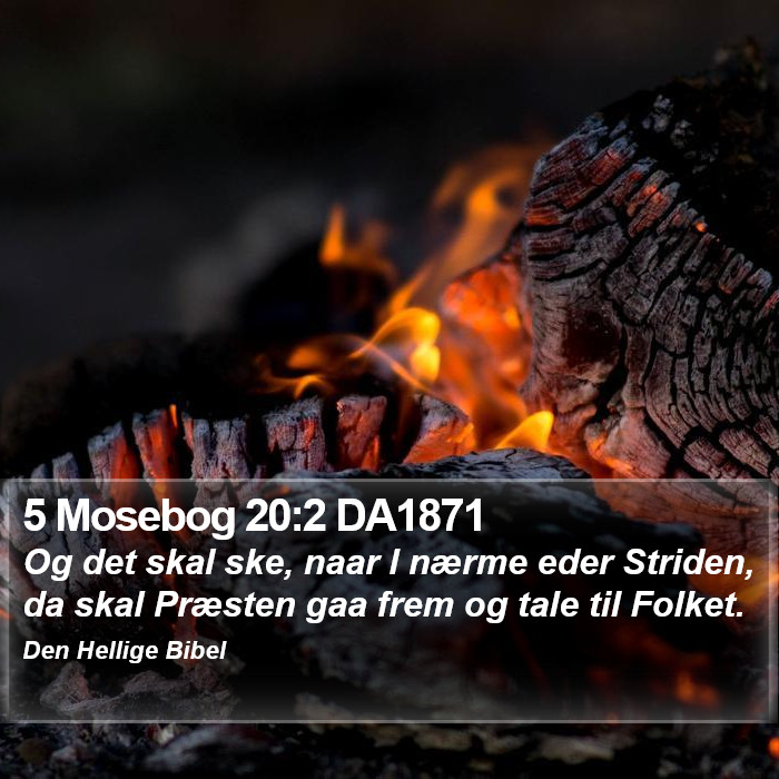 5 Mosebog 20:2 DA1871 Bible Study