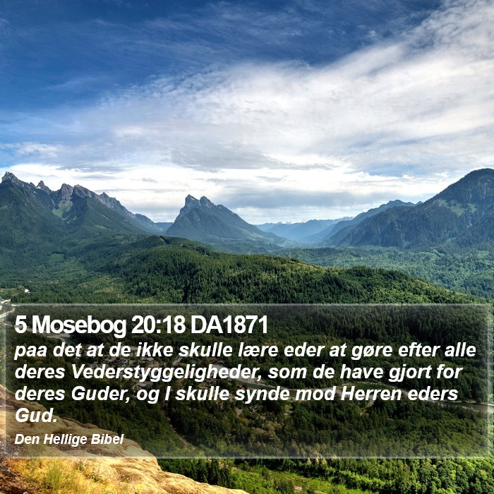 5 Mosebog 20:18 DA1871 Bible Study