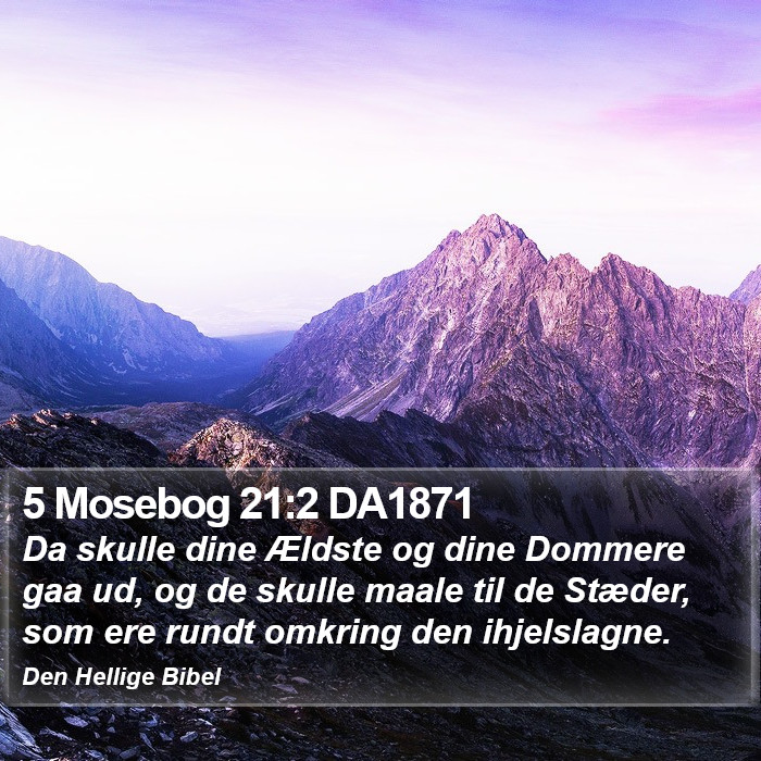 5 Mosebog 21:2 DA1871 Bible Study