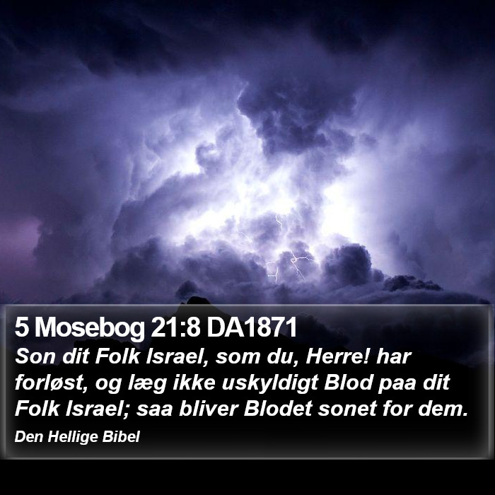 5 Mosebog 21:8 DA1871 Bible Study