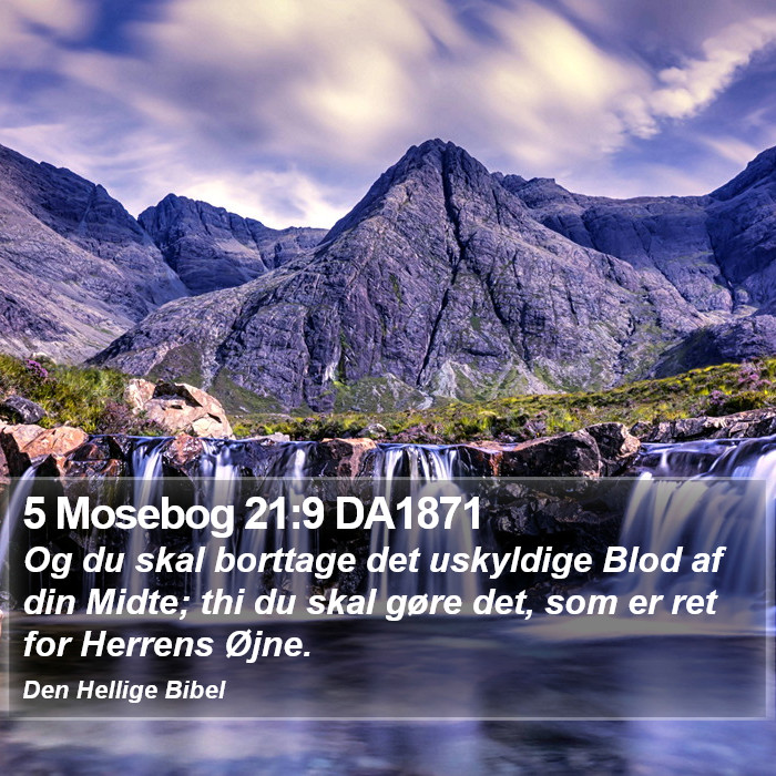 5 Mosebog 21:9 DA1871 Bible Study