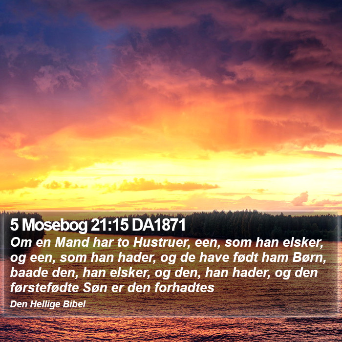 5 Mosebog 21:15 DA1871 Bible Study