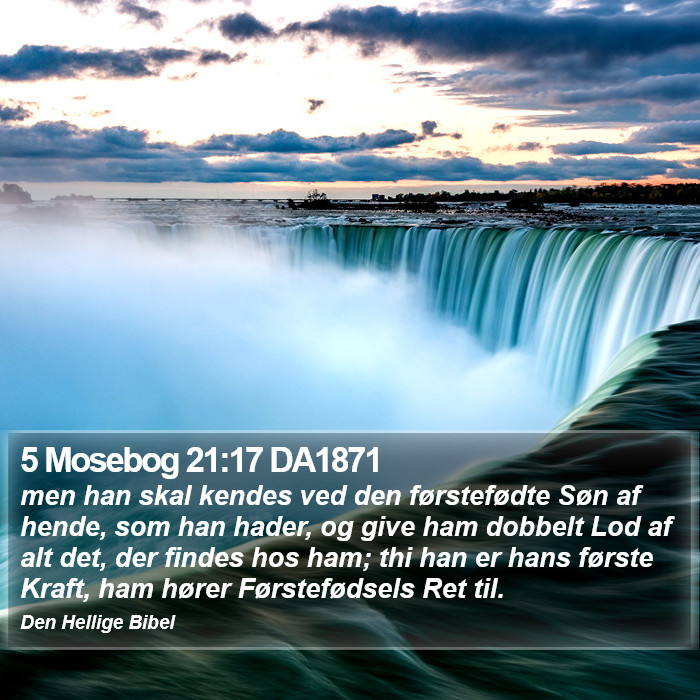 5 Mosebog 21:17 DA1871 Bible Study