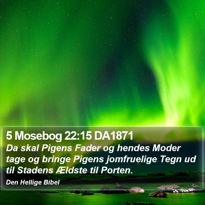 5 Mosebog 22:15 DA1871 Bible Study