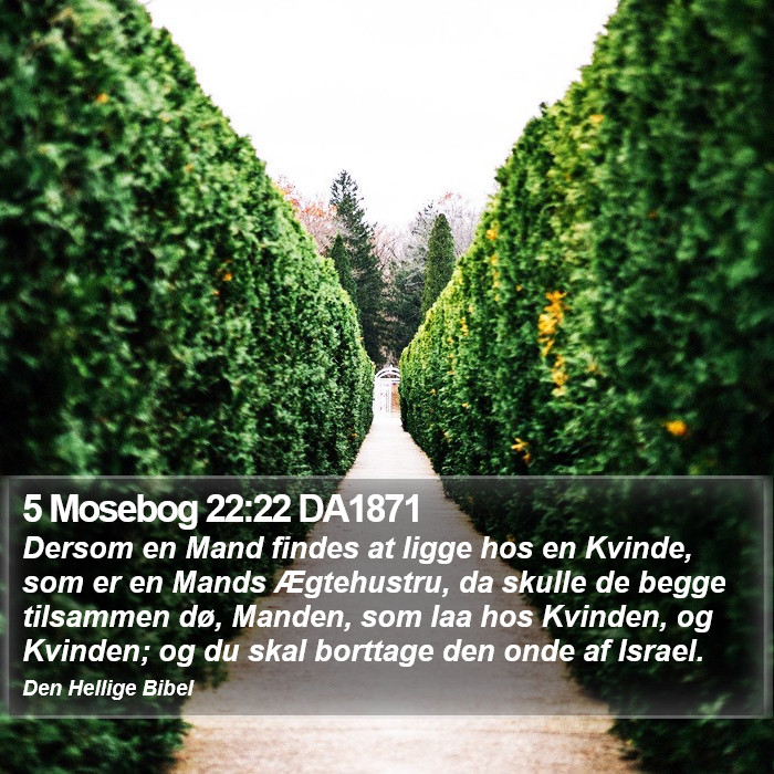 5 Mosebog 22:22 DA1871 Bible Study