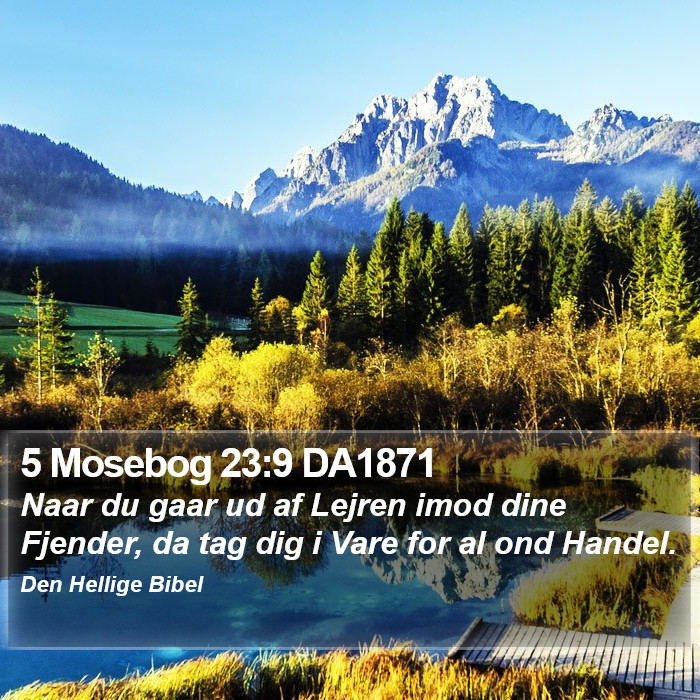 5 Mosebog 23:9 DA1871 Bible Study