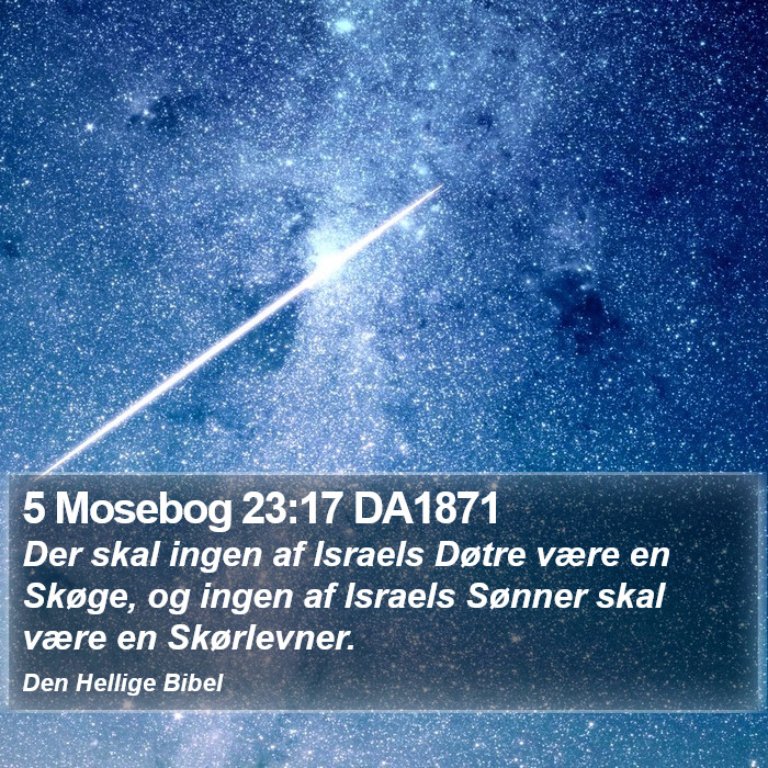 5 Mosebog 23:17 DA1871 Bible Study