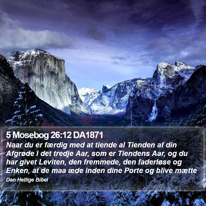 5 Mosebog 26:12 DA1871 Bible Study