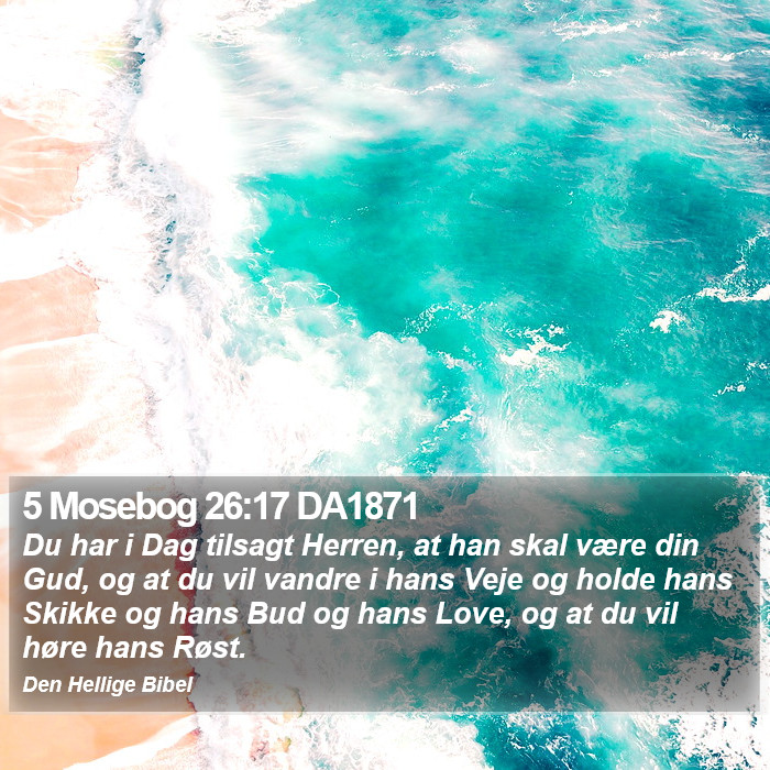 5 Mosebog 26:17 DA1871 Bible Study