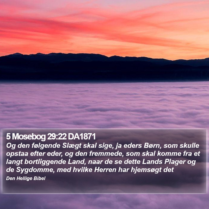 5 Mosebog 29:22 DA1871 Bible Study