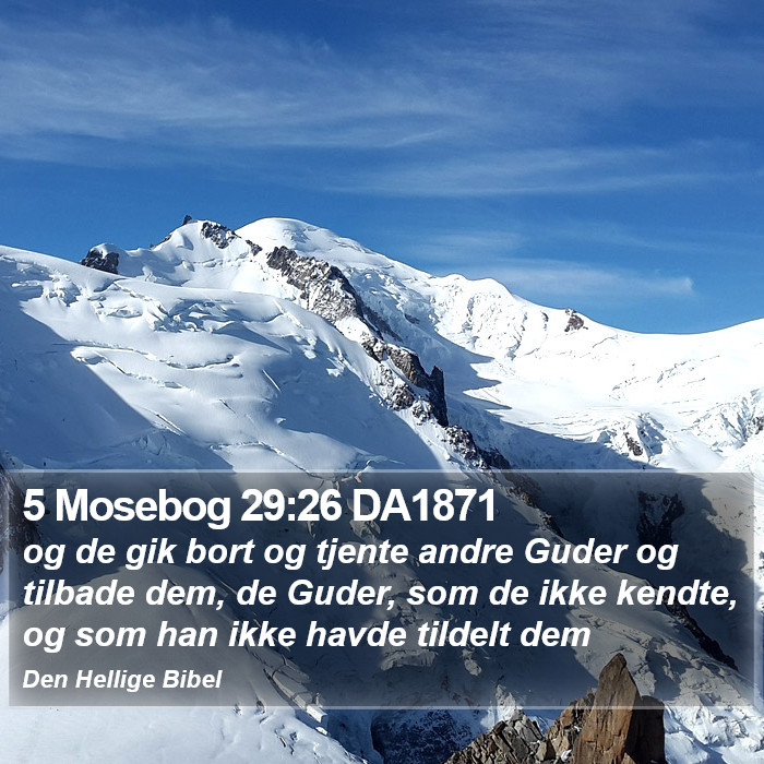 5 Mosebog 29:26 DA1871 Bible Study