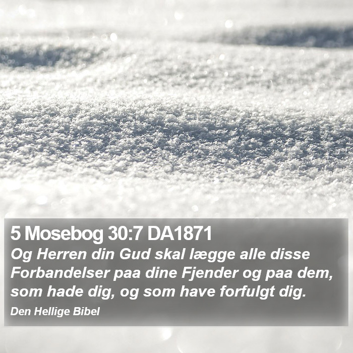 5 Mosebog 30:7 DA1871 Bible Study