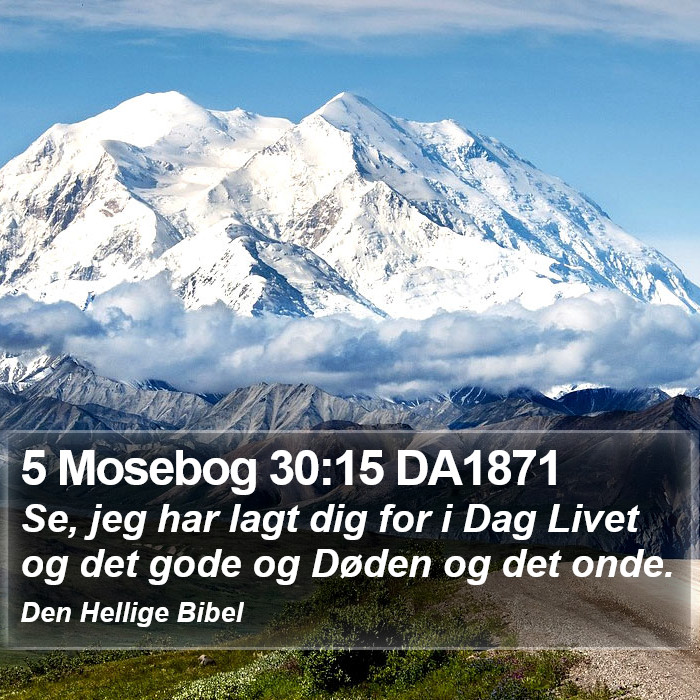 5 Mosebog 30:15 DA1871 Bible Study