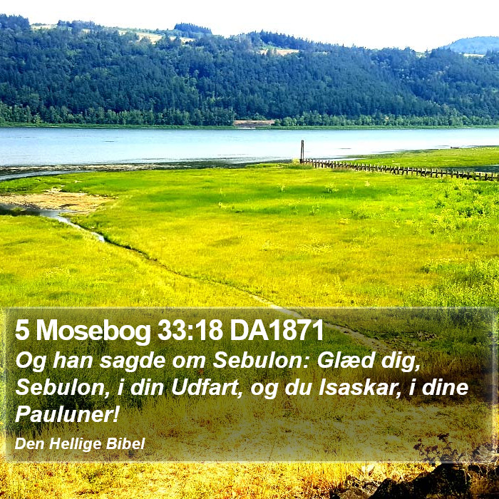5 Mosebog 33:18 DA1871 Bible Study