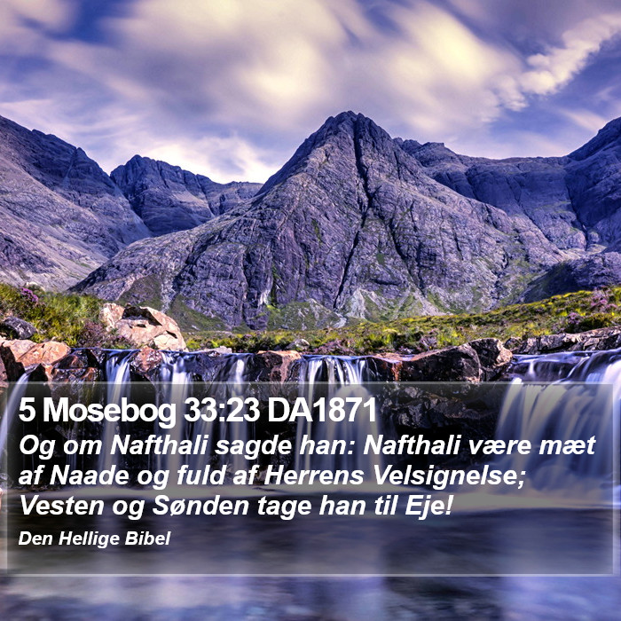 5 Mosebog 33:23 DA1871 Bible Study