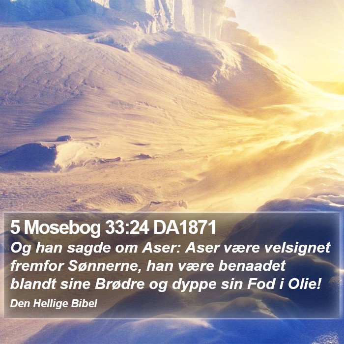 5 Mosebog 33:24 DA1871 Bible Study