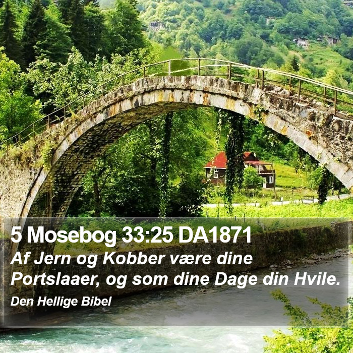 5 Mosebog 33:25 DA1871 Bible Study