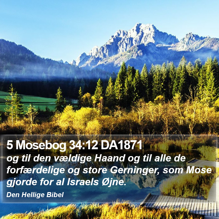 5 Mosebog 34:12 DA1871 Bible Study