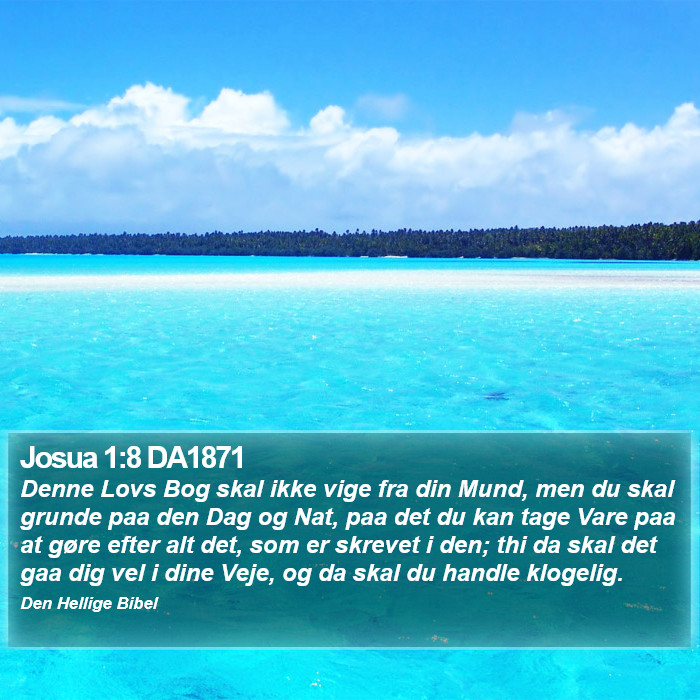 Josua 1:8 DA1871 Bible Study