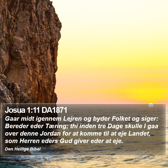 Josua 1:11 DA1871 Bible Study