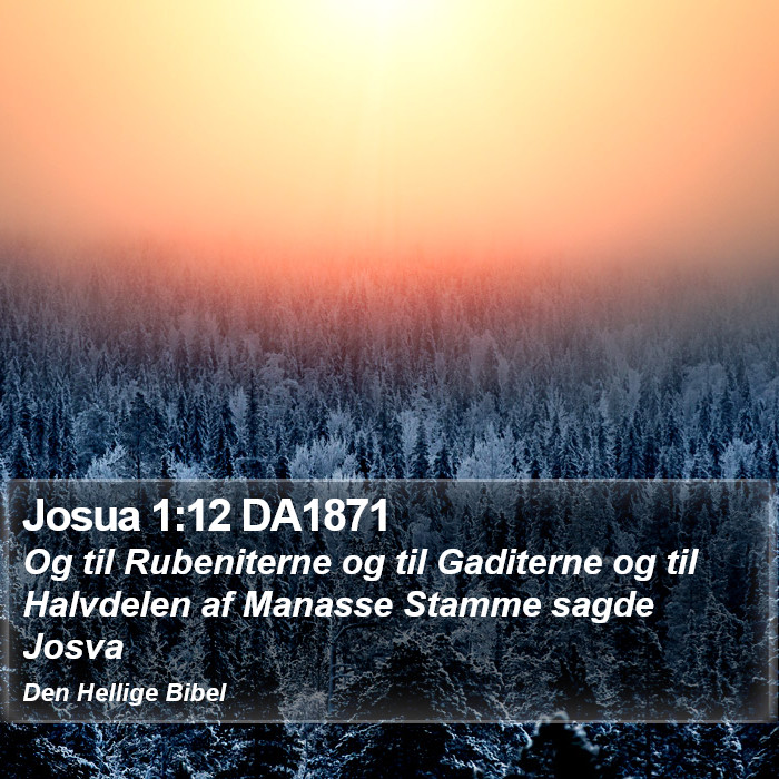 Josua 1:12 DA1871 Bible Study