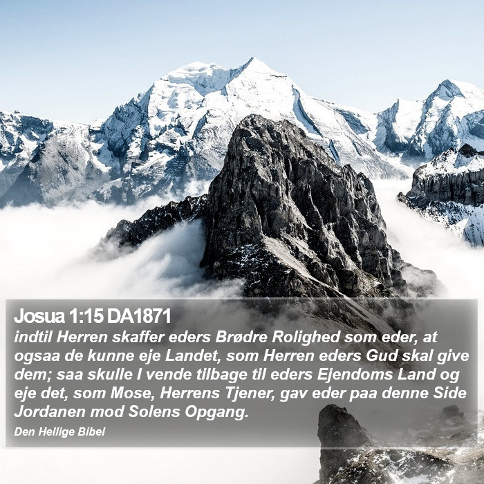 Josua 1:15 DA1871 Bible Study