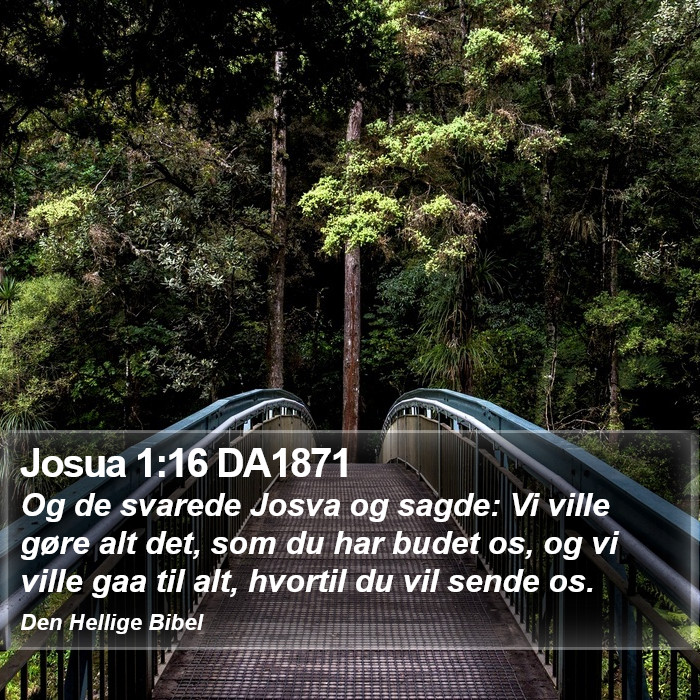 Josua 1:16 DA1871 Bible Study