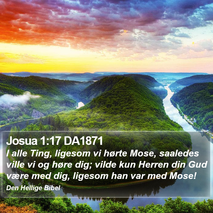 Josua 1:17 DA1871 Bible Study