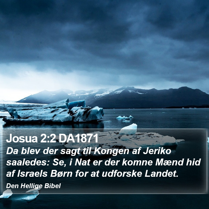 Josua 2:2 DA1871 Bible Study
