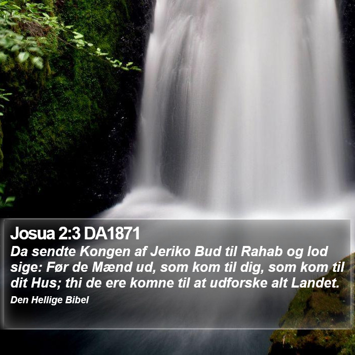 Josua 2:3 DA1871 Bible Study