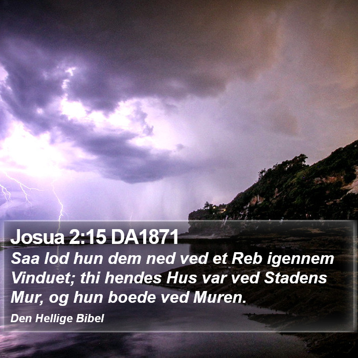 Josua 2:15 DA1871 Bible Study