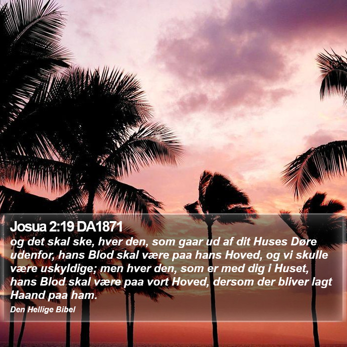 Josua 2:19 DA1871 Bible Study