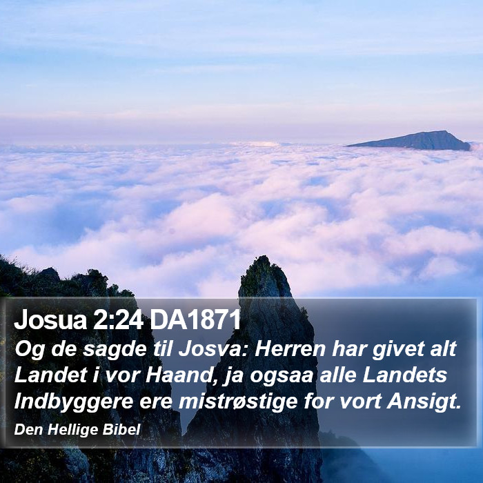 Josua 2:24 DA1871 Bible Study
