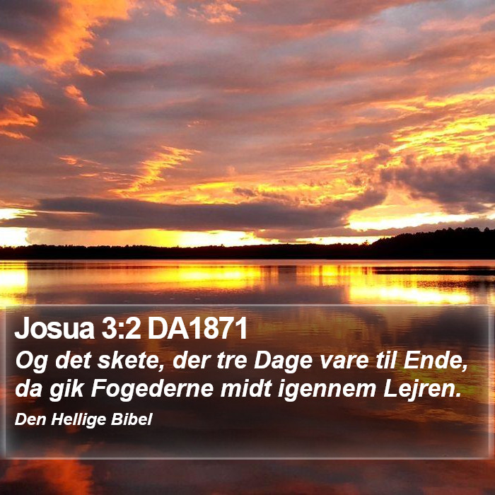 Josua 3:2 DA1871 Bible Study