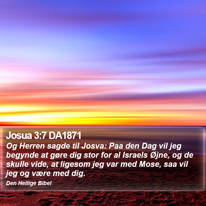 Josua 3:7 DA1871 Bible Study