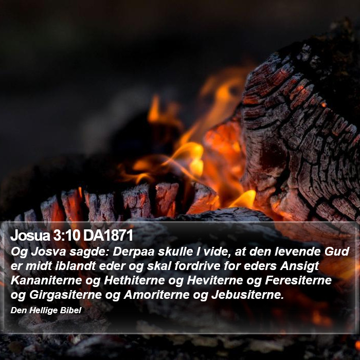 Josua 3:10 DA1871 Bible Study