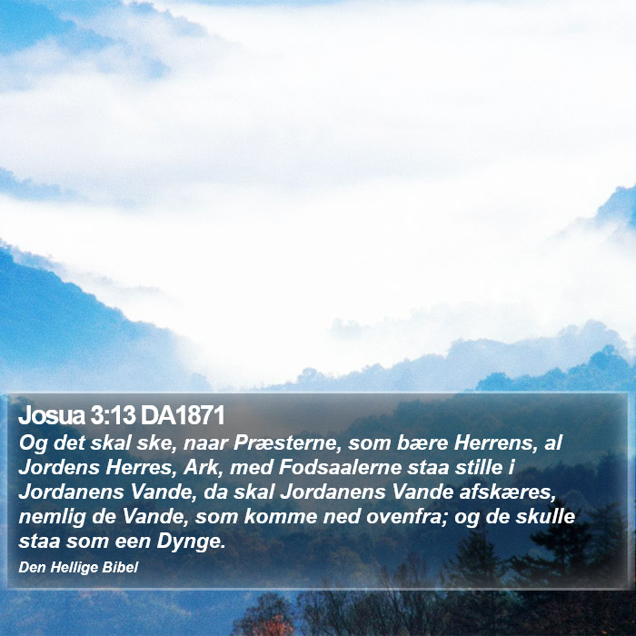 Josua 3:13 DA1871 Bible Study