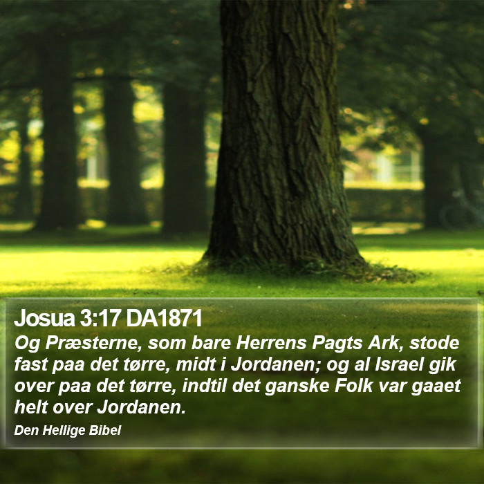 Josua 3:17 DA1871 Bible Study