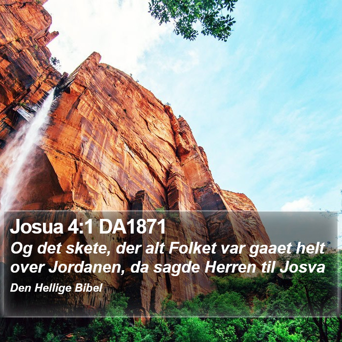 Josua 4:1 DA1871 Bible Study