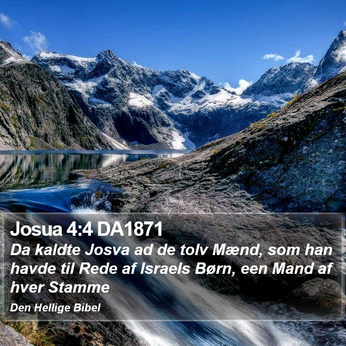 Josua 4:4 DA1871 Bible Study