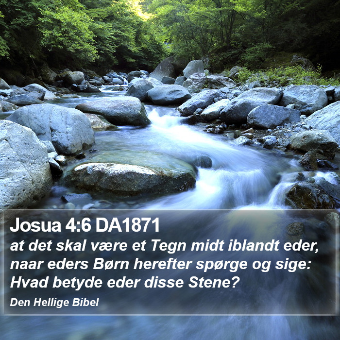 Josua 4:6 DA1871 Bible Study