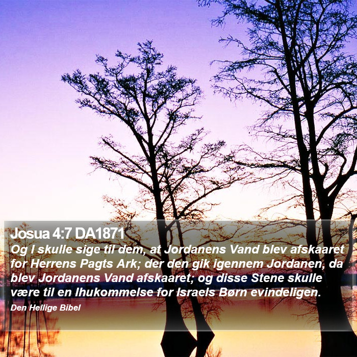 Josua 4:7 DA1871 Bible Study