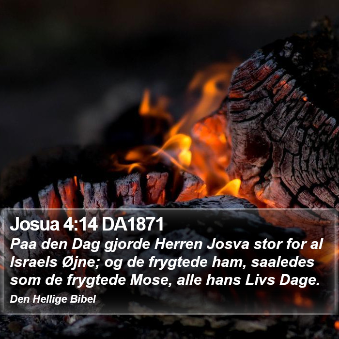 Josua 4:14 DA1871 Bible Study