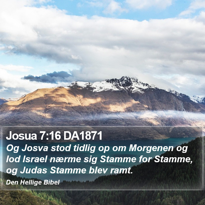 Josua 7:16 DA1871 Bible Study