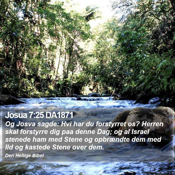 Josua 7:25 DA1871 Bible Study