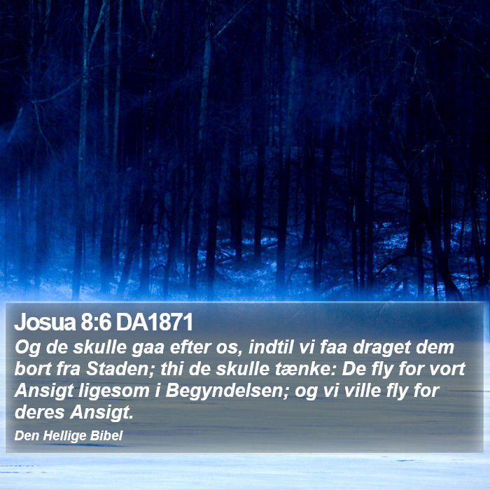 Josua 8:6 DA1871 Bible Study