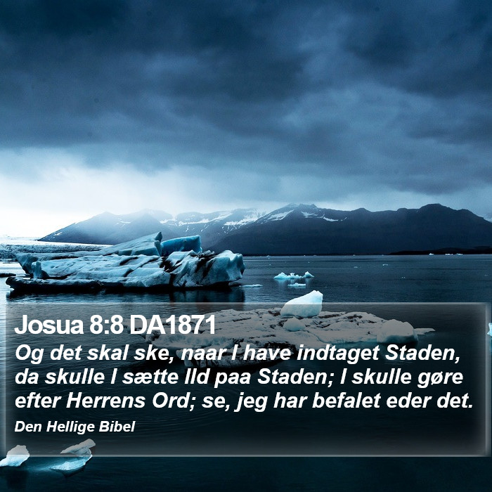 Josua 8:8 DA1871 Bible Study